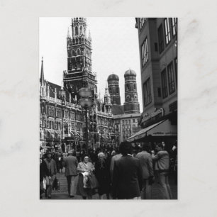 Carte Postale Allemagne vintage Munich Frauenkirche Frauenplatz