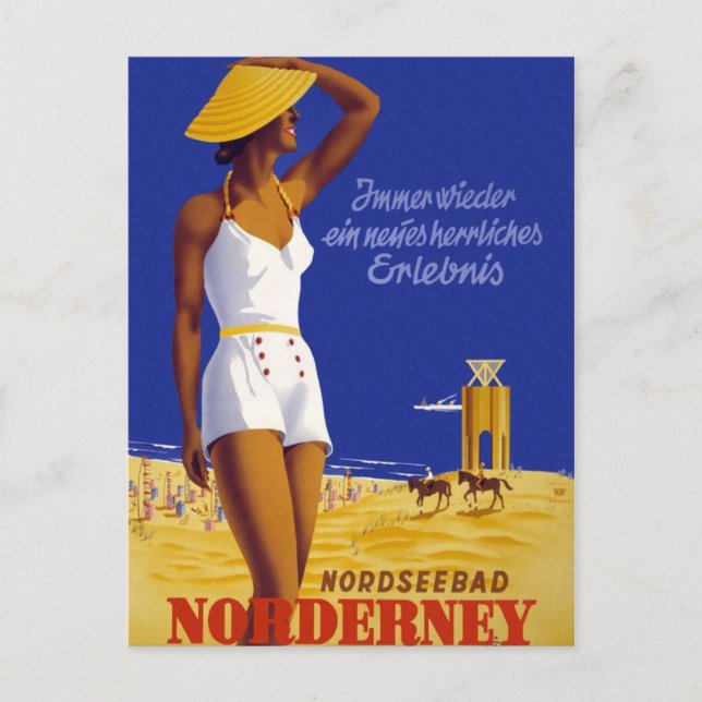 Carte Postale Allemagne vintage Norderney (Devant)