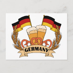 Carte postale allemande Bière