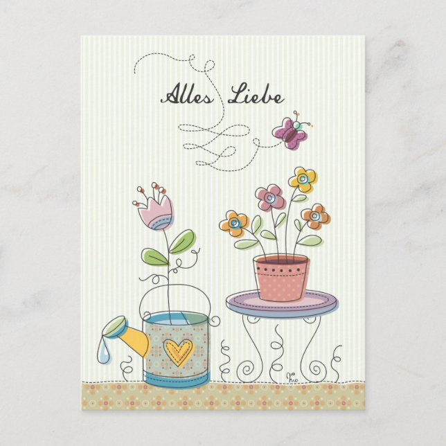 Carte Postale Alles Liebe (Devant)