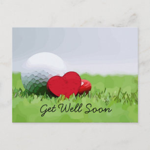 Carte Postale Allez bien bientôt sur Golfer Card