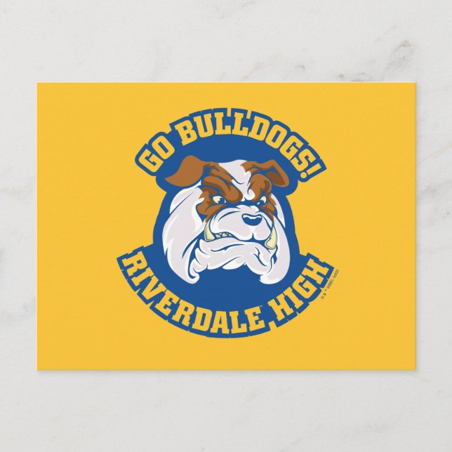 Carte Postale Allez Bulldogs - Riverdale High (Devant)