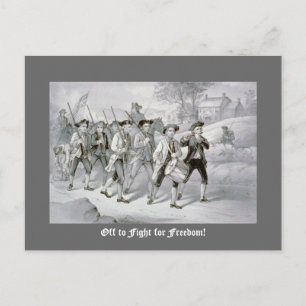 Carte Postale Allez combattre pour la liberté !