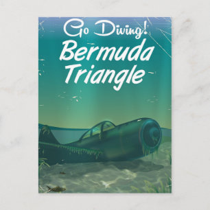 Carte Postale Allez Plonger ! Affiche de voyage du triangle des 