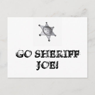 Carte Postale Allez Sheriff Joe !