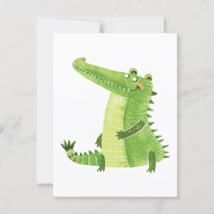 Carte Postale Alligator mignon