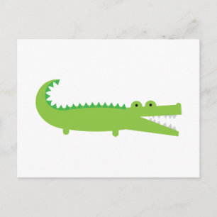 Carte Postale Alligator vert mignon