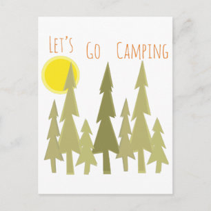 Carte Postale Allons-y Camping