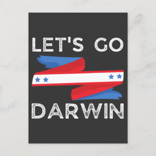 Carte Postale Allons-y Darwin