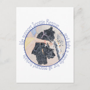 Carte Postale Allumer des bougies pour les sauvetages de Scottie