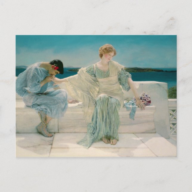 Carte Postale Alma-Tadema | Ne plus me demander, 1906 (Devant)