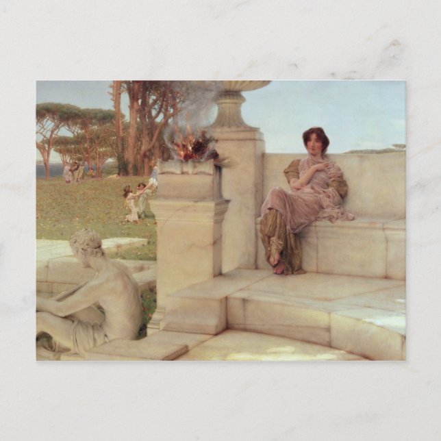 Carte Postale Alma Tadema | The Voice of Spring 1908 (Devant)