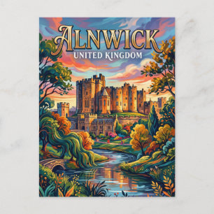 Carte Postale Alnwick Royaume-Uni