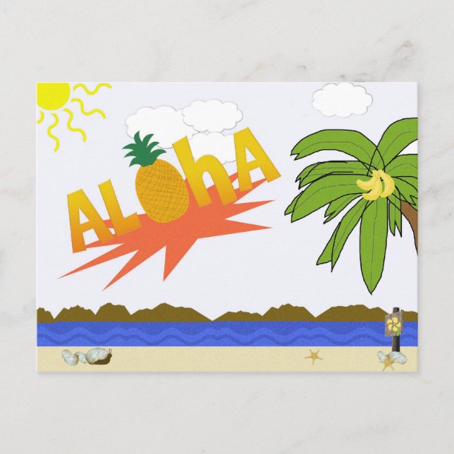 Carte postale ALOHA (Devant)