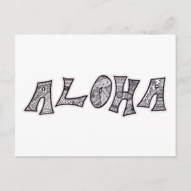Carte postale Aloha (Devant)