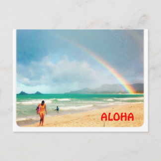 Carte Postale Aloha Arc-en-ciel