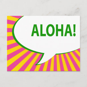 Carte Postale aloha ! : bulle de la bande dessinée
