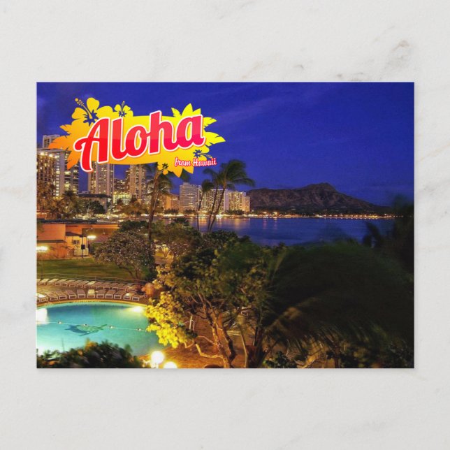 Carte Postale Aloha de Hawaii Postcard (Devant)