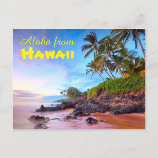 Carte Postale Aloha de Hawaii Postcard