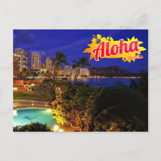 Carte Postale Aloha de Hawaii Postcard