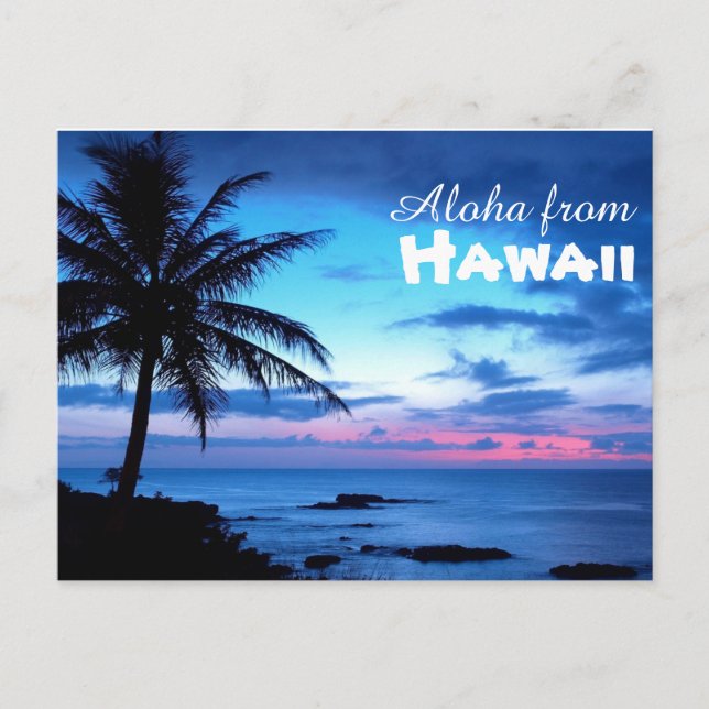 Carte Postale Aloha de Hawaii Postcard (Devant)