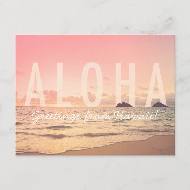 Carte Postale Aloha de Hawaii Postcard (Devant)