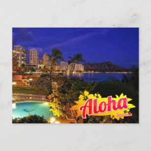 Carte Postale Aloha de Hawaii Postcard
