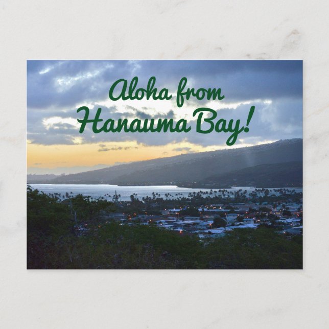 Carte Postale Aloha De La Baie De Hanauma (Devant)