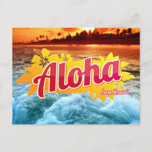 Carte postale Aloha d'Hawaii