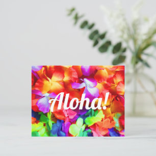 Carte Postale Aloha Hawaiian Lei Garland Photo