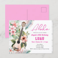 Aloha Luau ukulele Adulte Anniversaire