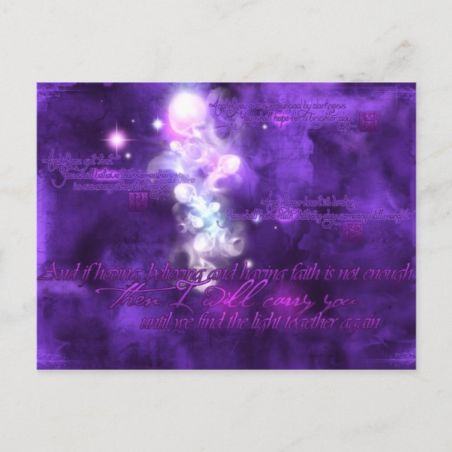 Carte Postale Alors Je Vais Vous Porter (Devant)