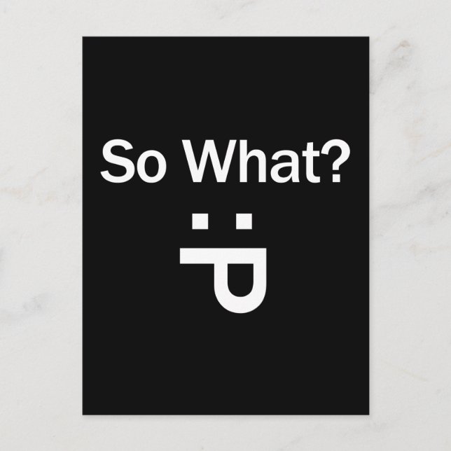 Carte Postale Alors Quoi ? (Devant)