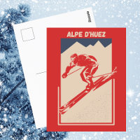 Alpe d'Huez France Station de ski Vintage