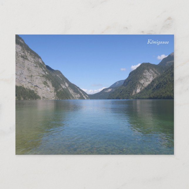 Carte Postale Alpes bavaroises de Königssee (Devant)