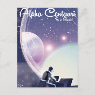 Carte Postale Alpha Centurai, C'est un spectacle, affiche de voy