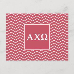 Carte Postale Alpha motif d'Omega Chevron de Chi