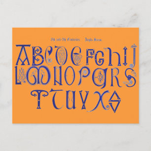 Carte postale Alphabet