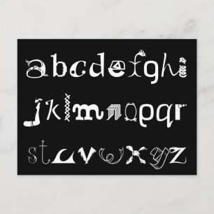 Carte postale Alphabet