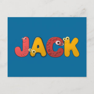 Carte Postale alphabet animal Jack