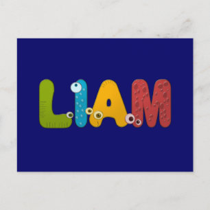 Carte Postale alphabet animal Liam