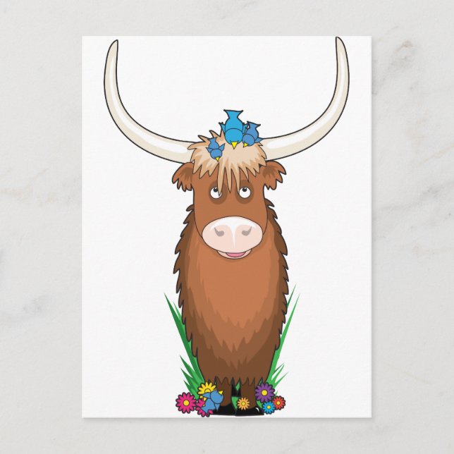 Carte Postale Alphabet animal Yak (Devant)
