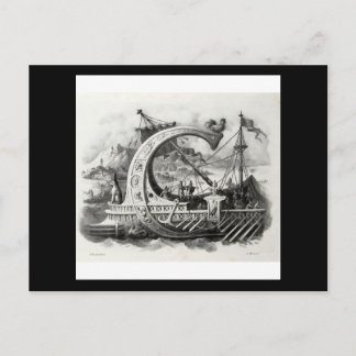 Carte Postale Alphabeto Pittorico d'Antonio Basoli : Lettre G