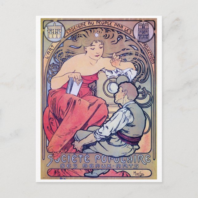 Carte Postale Alphonse Mucha (Devant)