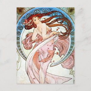 Carte Postale Alphonse Mucha Dance
