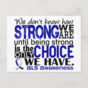 Carte Postale ALS : Nous sommes forts