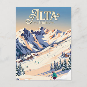 Carte Postale Alta, Utah États-Unis