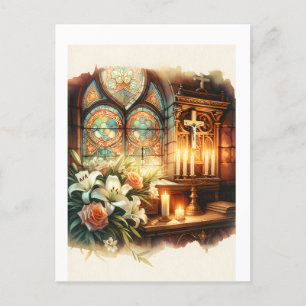 Carte Postale Altar de l'église personnalisée