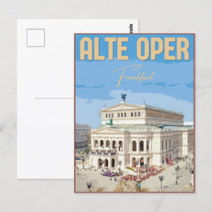 Carte Postale Alte Oper Frankfurt Ancien opéra Allemagne