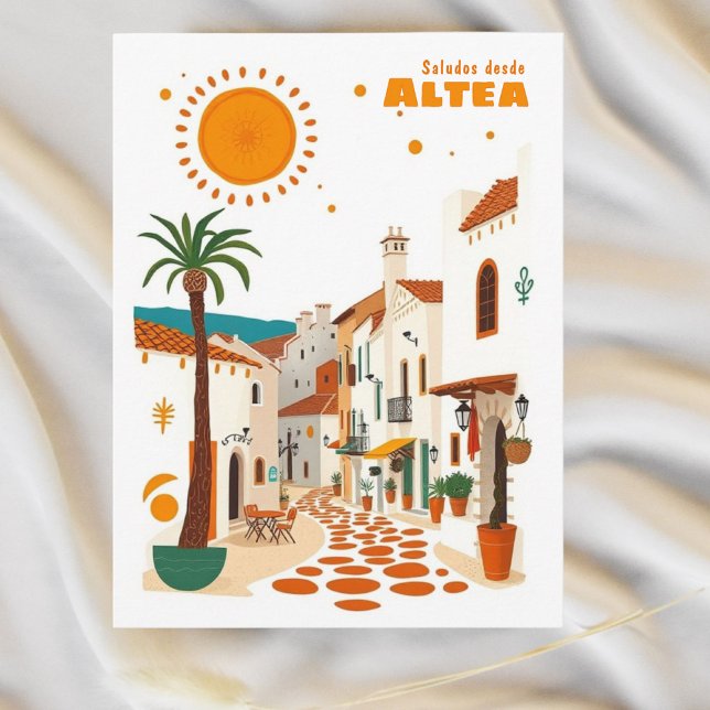 Carte Postale Altea Espagne vacances Costa Blanca Postcar (Créateur téléchargé)
